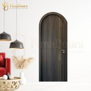 Cửa nhựa composite vòm nẹp kim loại PFS-AN2-W12