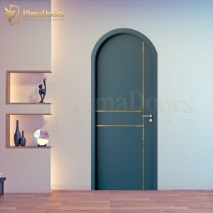 Cửa nhựa composite vòm nẹp kim loại PFS-AN3-L03