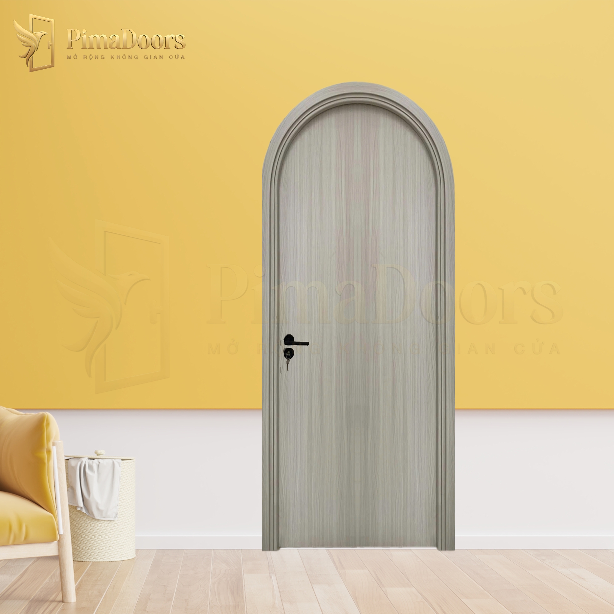 Cửa nhựa composite vòm phẳng PFS-AP0-W0