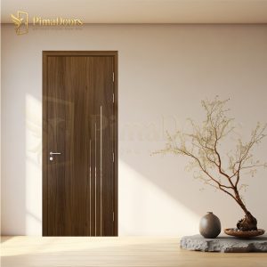Cửa Nhựa Composite Nẹp Kim Loại PFS-1N7-W21