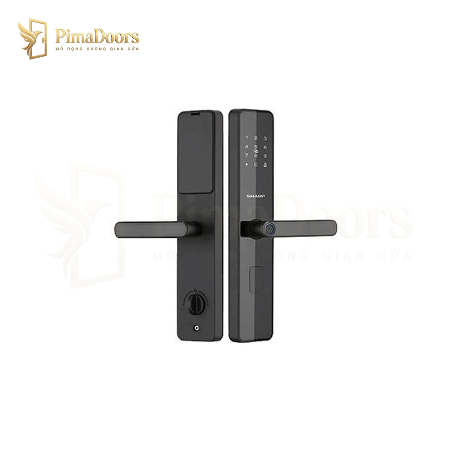 Khóa thông minh vân tay sharp T1-B-đen (black)