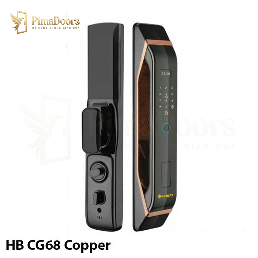 Khóa thông minh điện tử Hubert HB CG68 Copper
